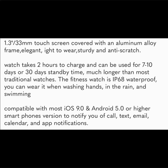 NEW Waterproof Smartwatch Activity heartTracker 